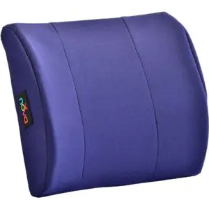Memory Foam Lumbar Cushion Blue