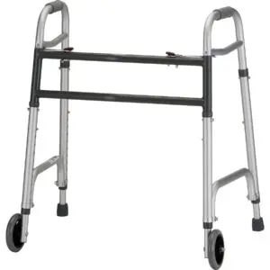 Heavy Duty Folding Walker With 5" Wheels