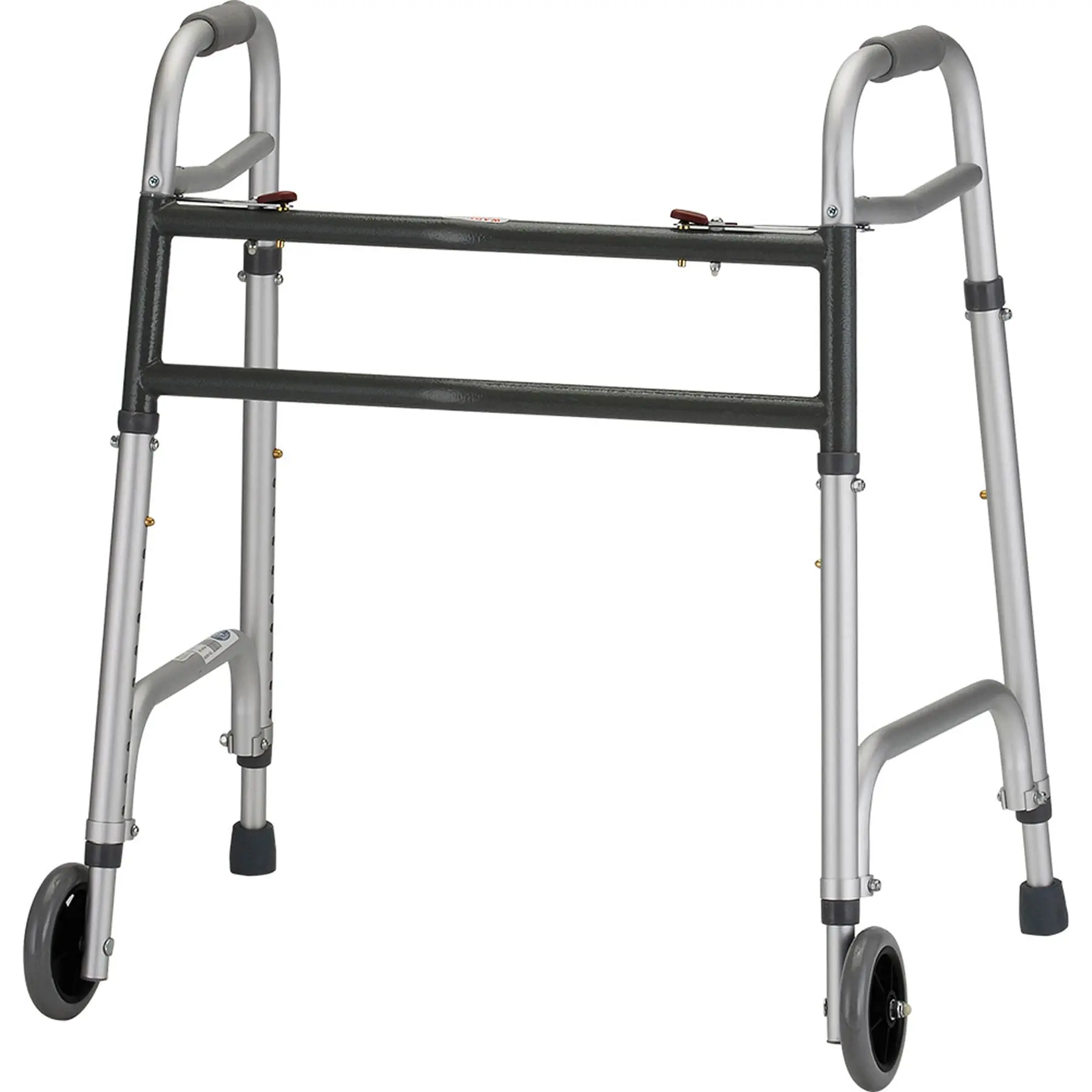 Heavy Duty Folding Walker With 5" Wheels