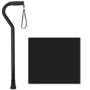 Heavy Duty Walking Cane with Offset Handle