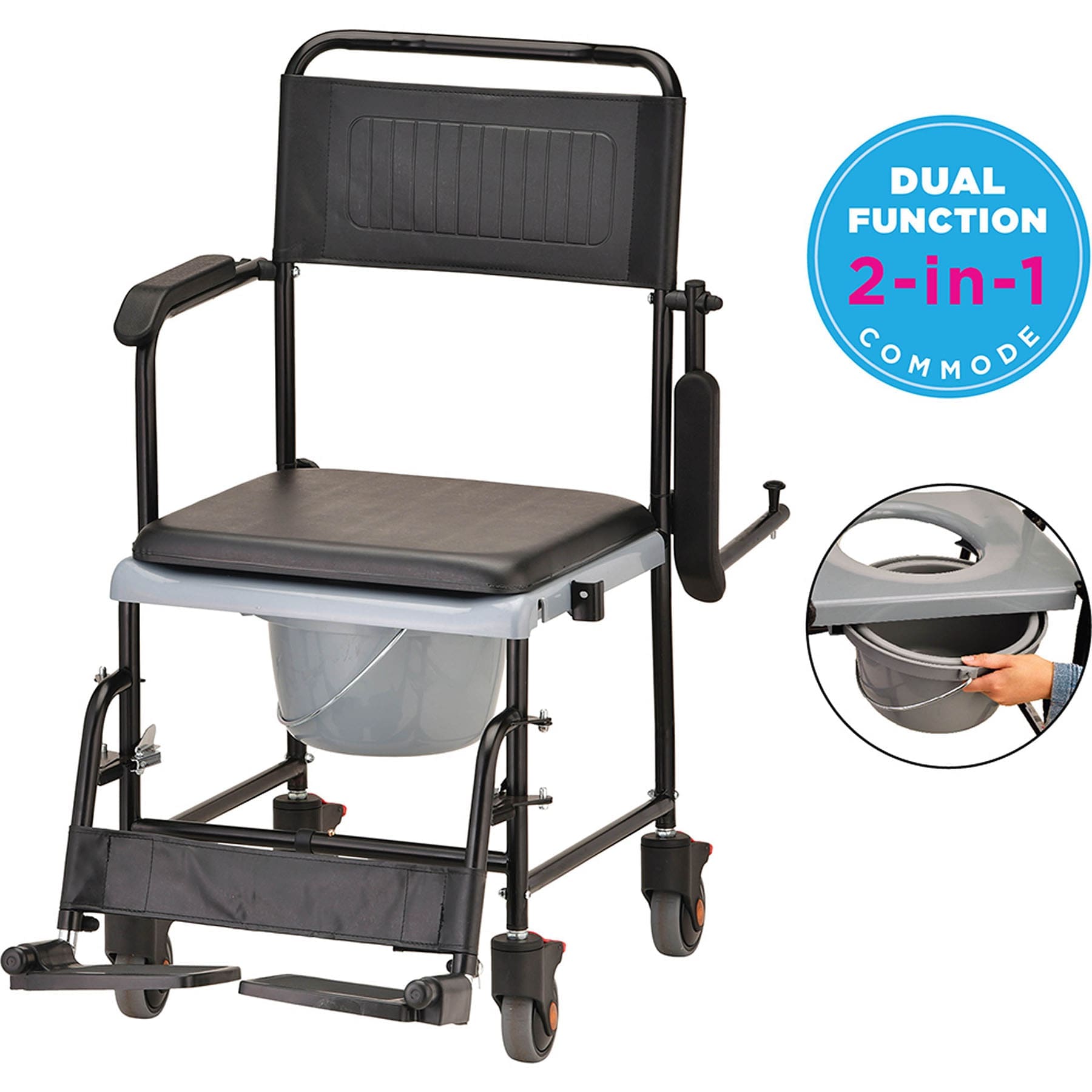 Wheeled Commode Chair, photo 1 of 5