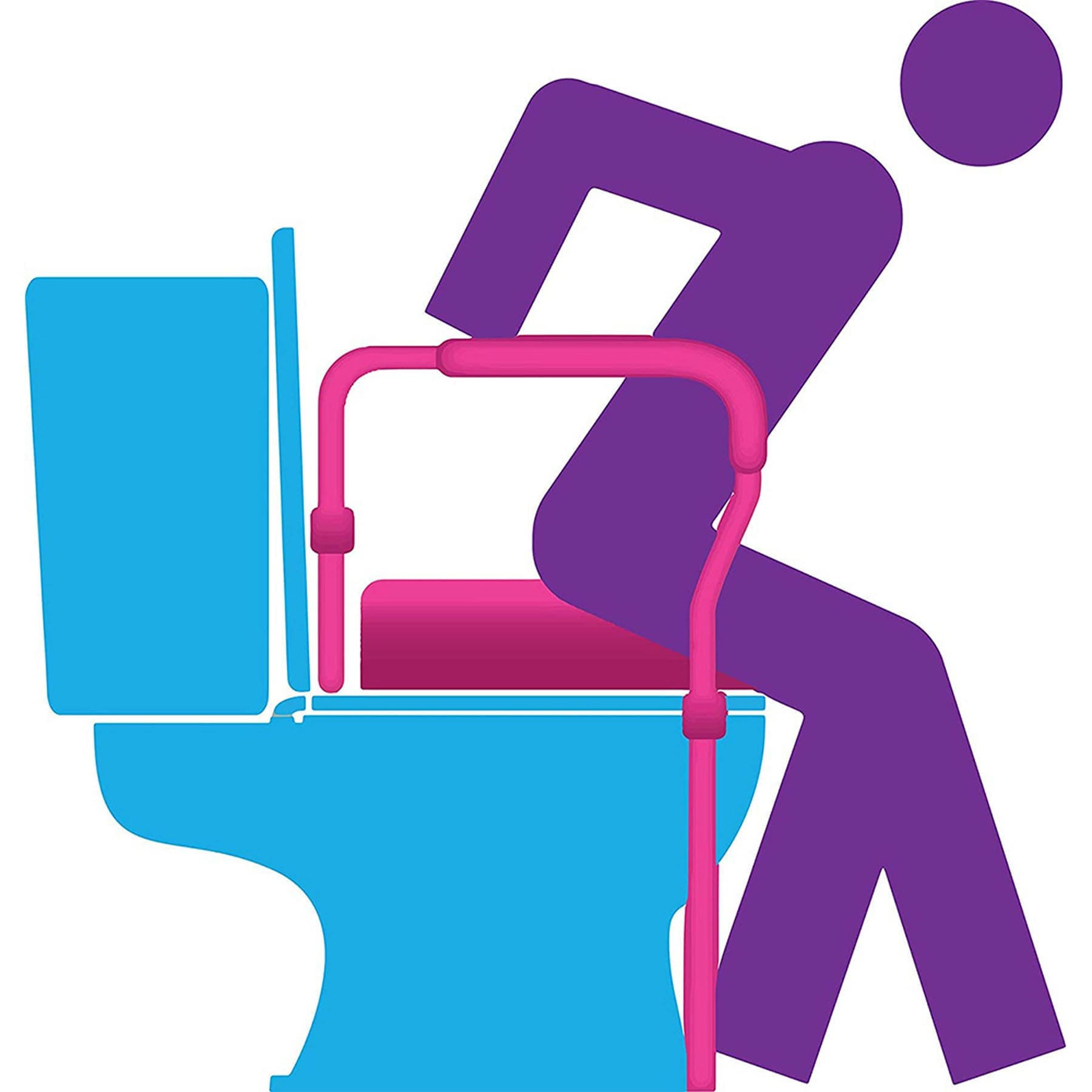 Toilet Safety Rails w/Legs, photo 2 of 3