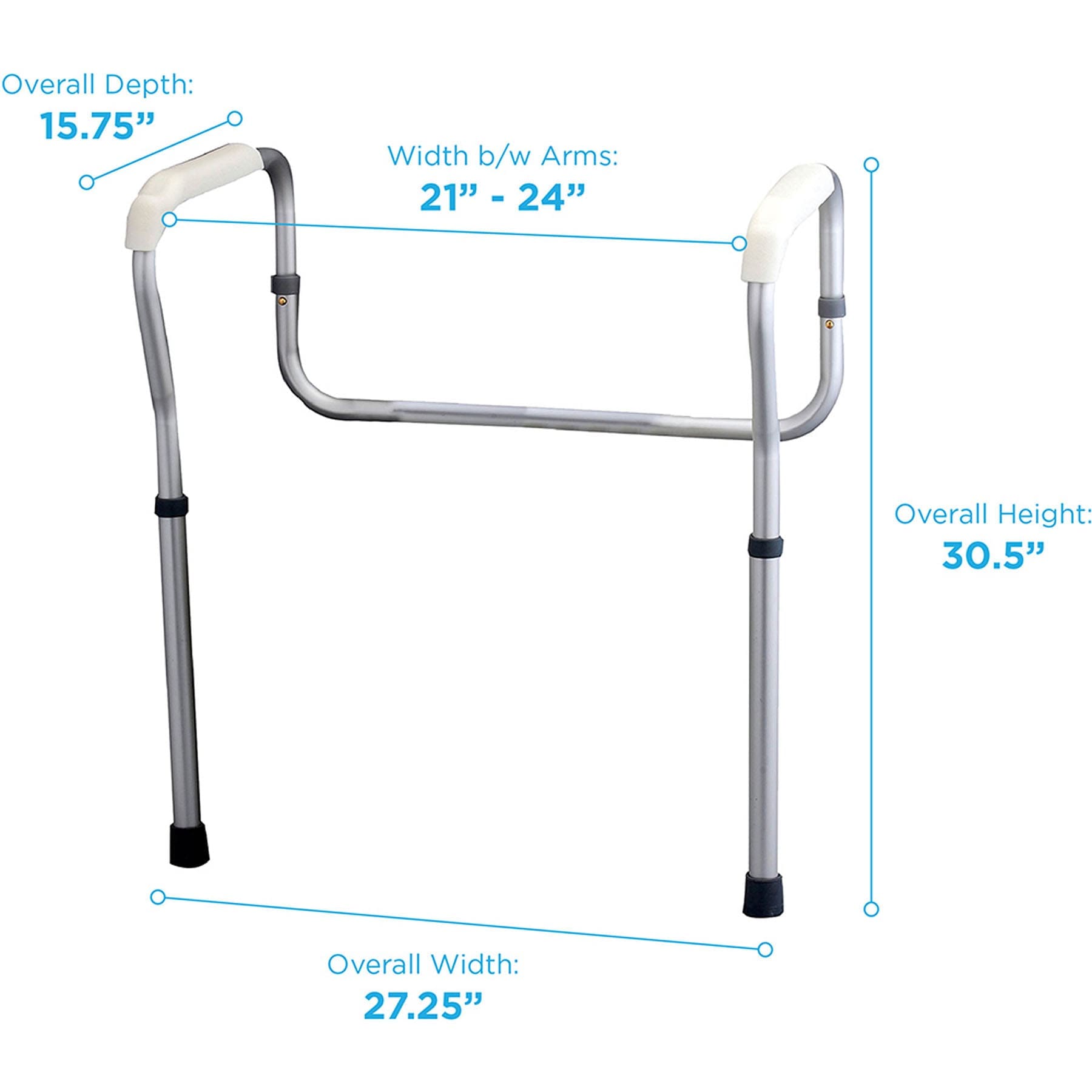 Toilet Safety Rails w/Legs, photo 3 of 3