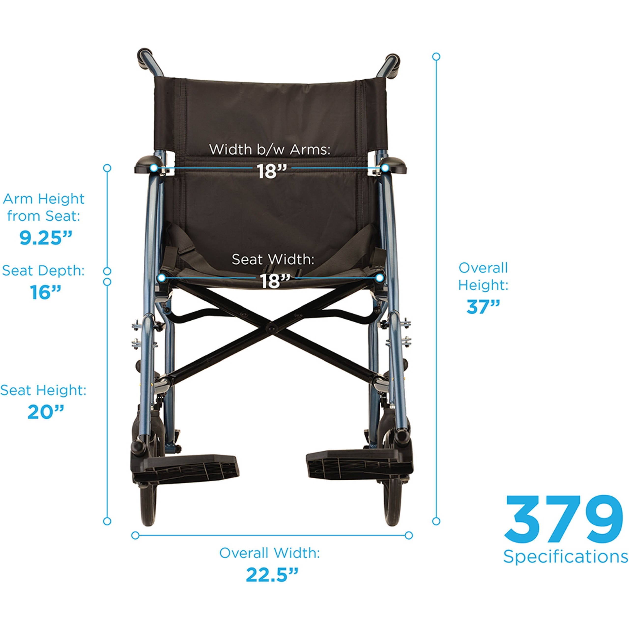 Nova LightWeight Transport Chair – Rental, photo 3 of 4