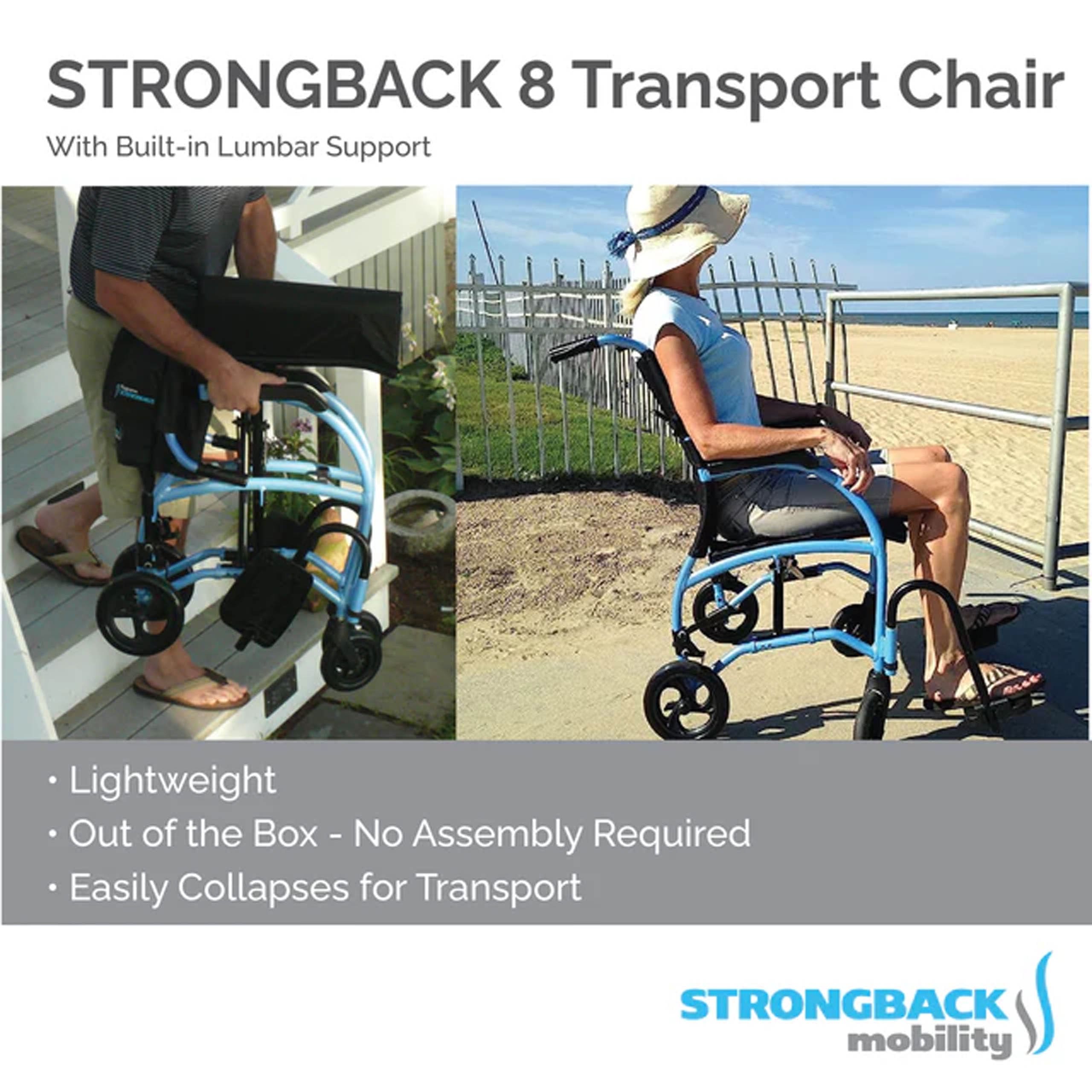Strongback Excursion 8 Transport Chair – Rental, photo 3 of 5