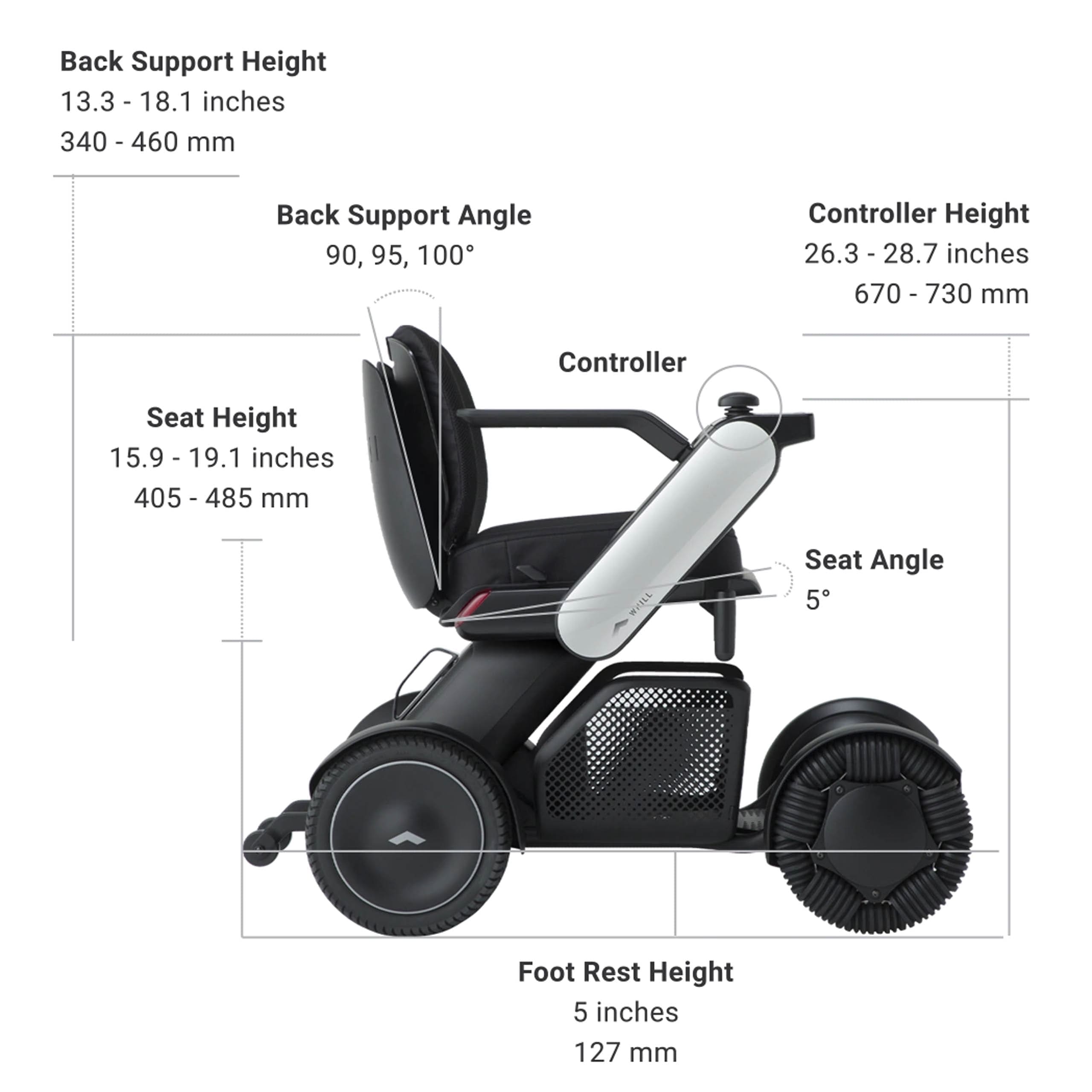 WHILL Model C2 Power Wheelchair, photo 2 of 3