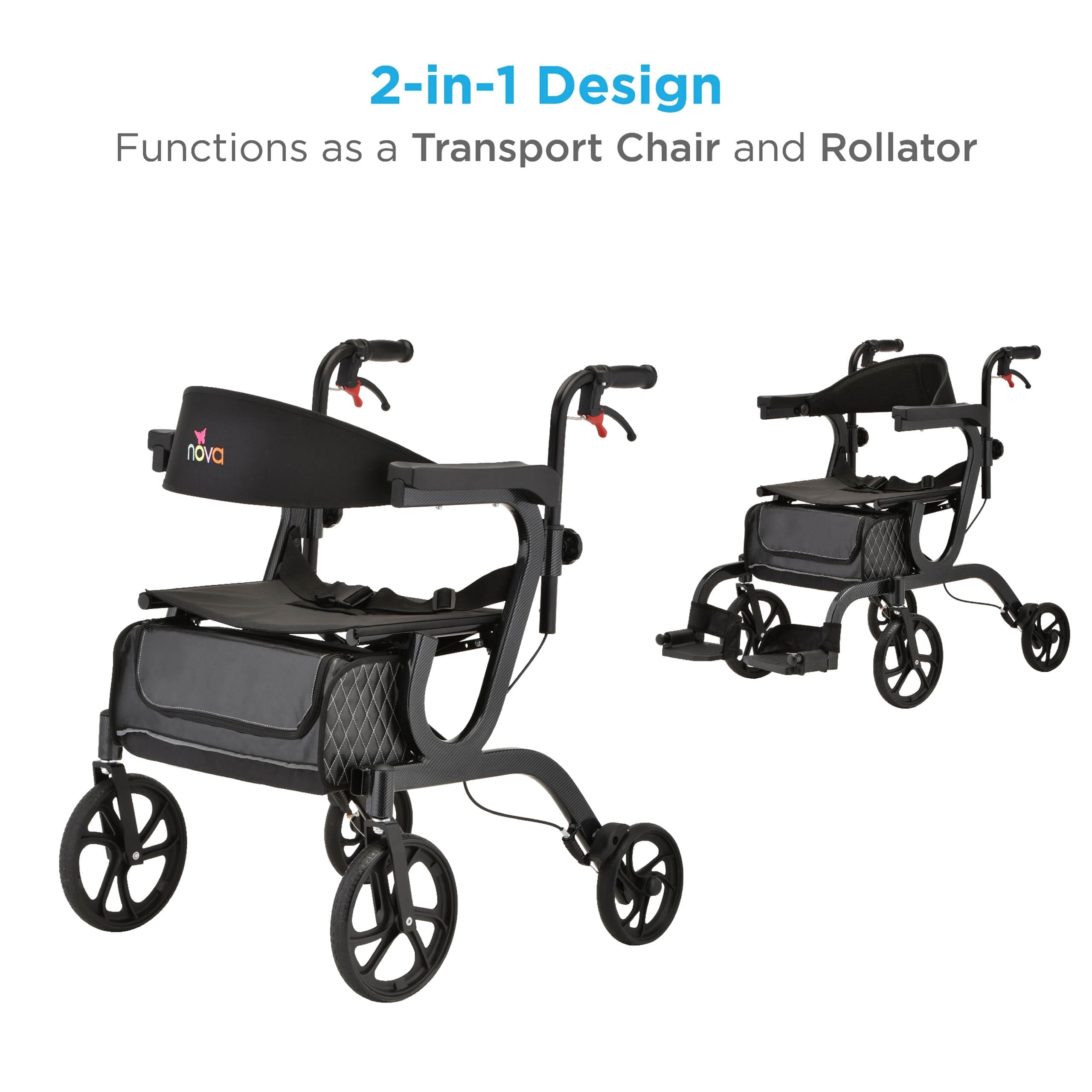 Nova Gemini Hybrid Rollator / Walker, photo 2 of 7