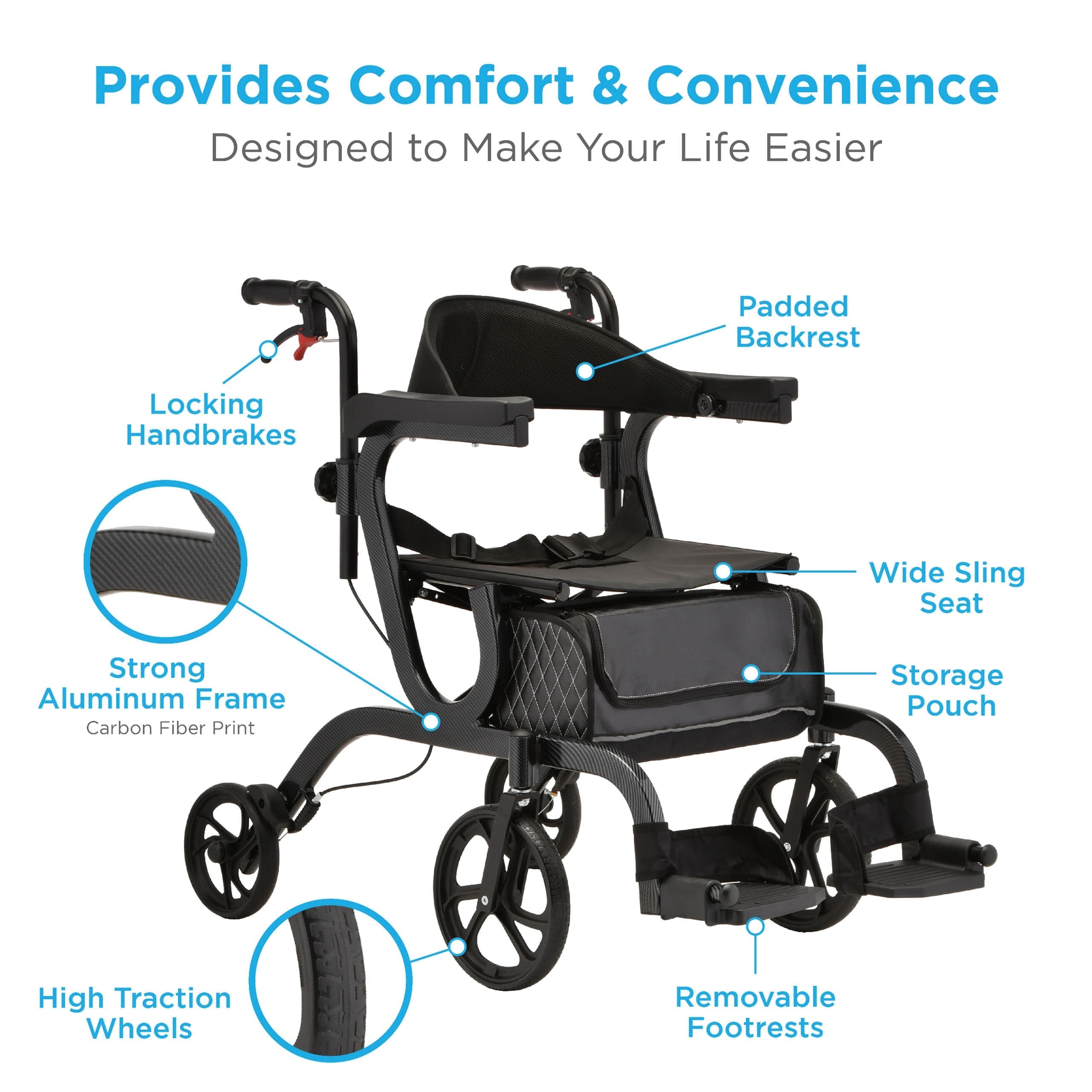 Nova Gemini Hybrid Rollator / Walker, photo 6 of 7