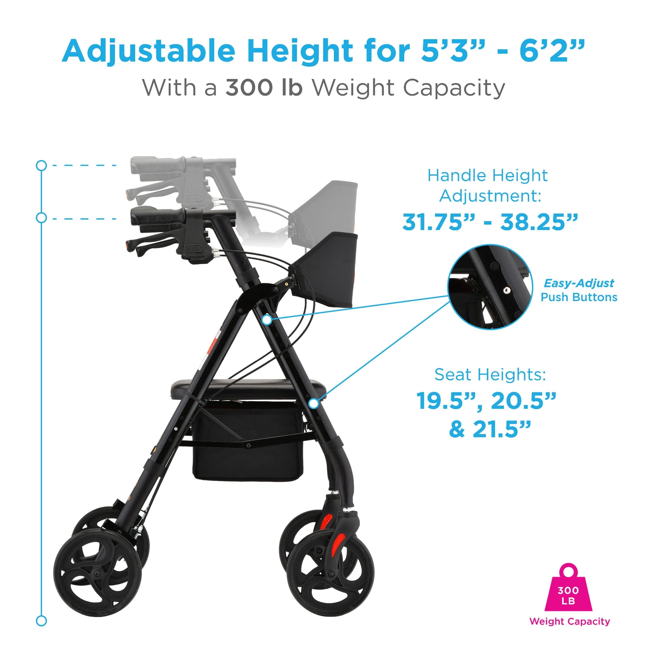 Nova Star 8 OS Rollator, photo 5 of 6