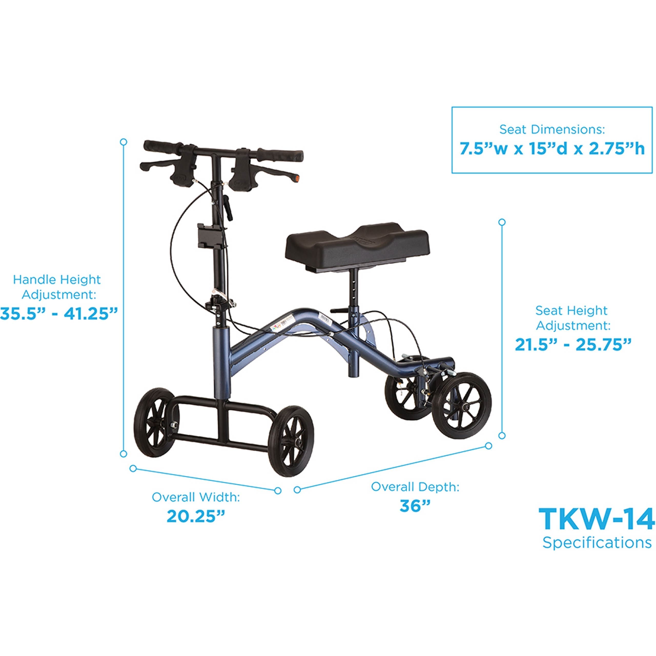 Turning Knee Walker Heavy Duty Tall, photo 3 of 3