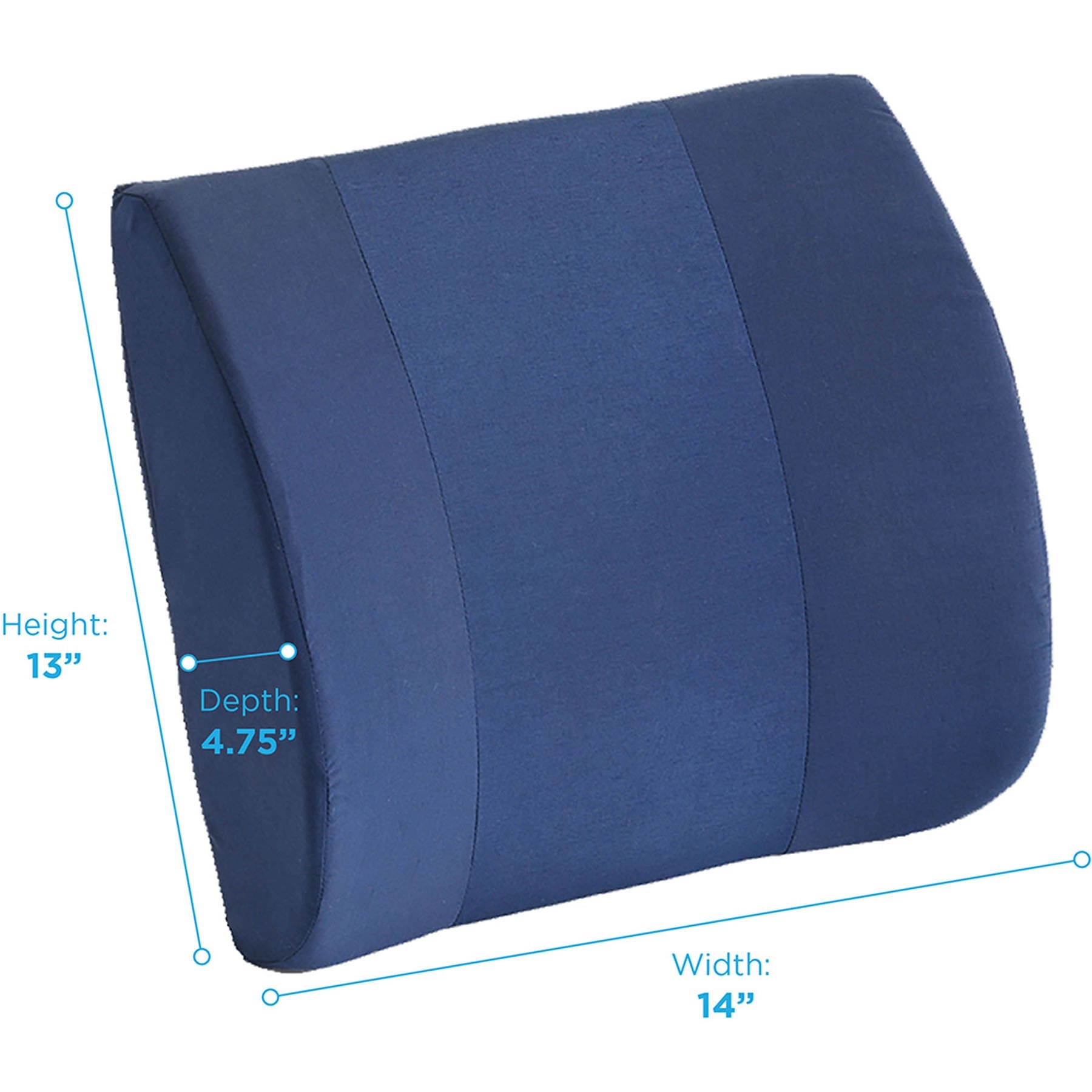 Memory Foam Lumbar Cushion Blue, photo 2 of 2
