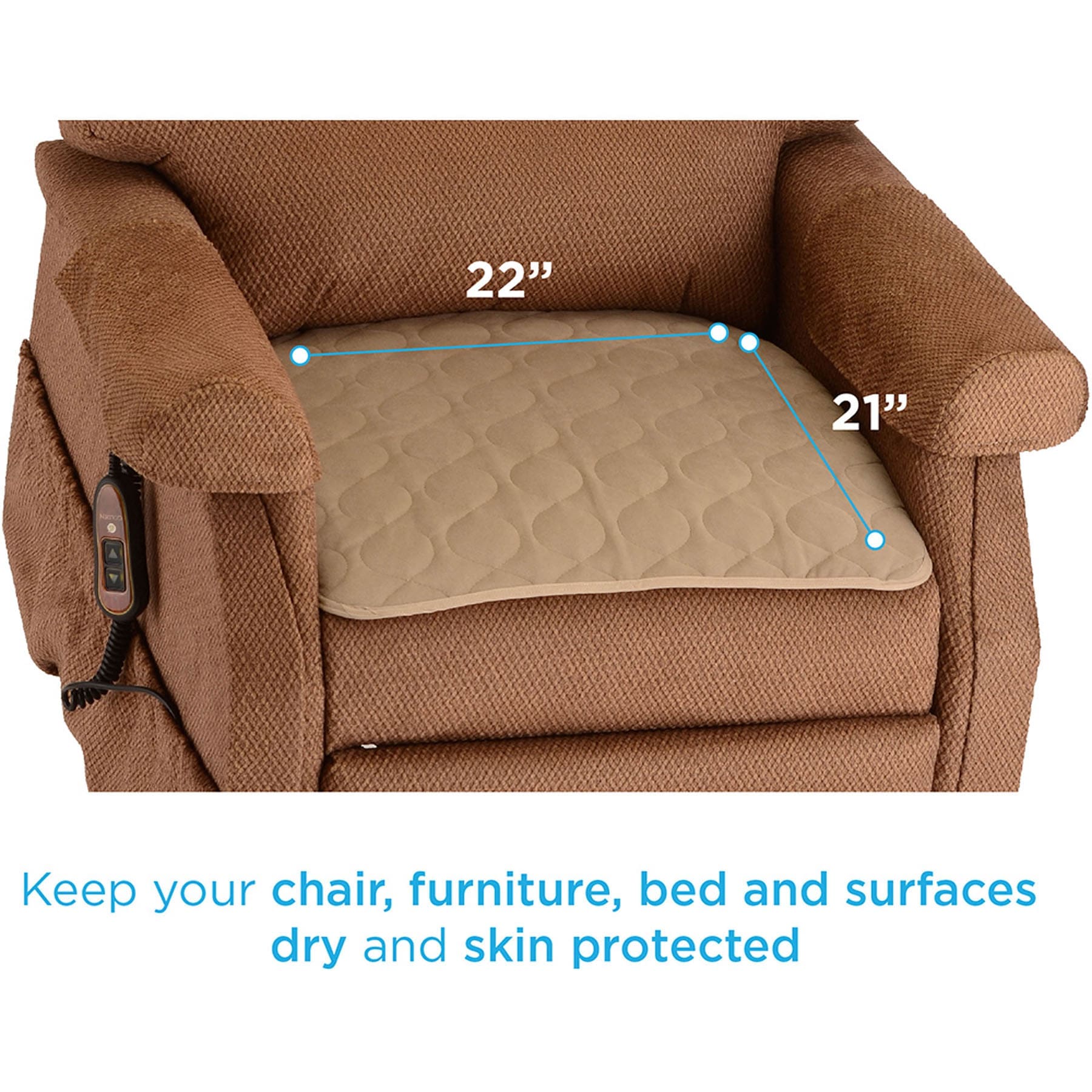 Underpad (21″ x 22″) Reusable, photo 2 of 2
