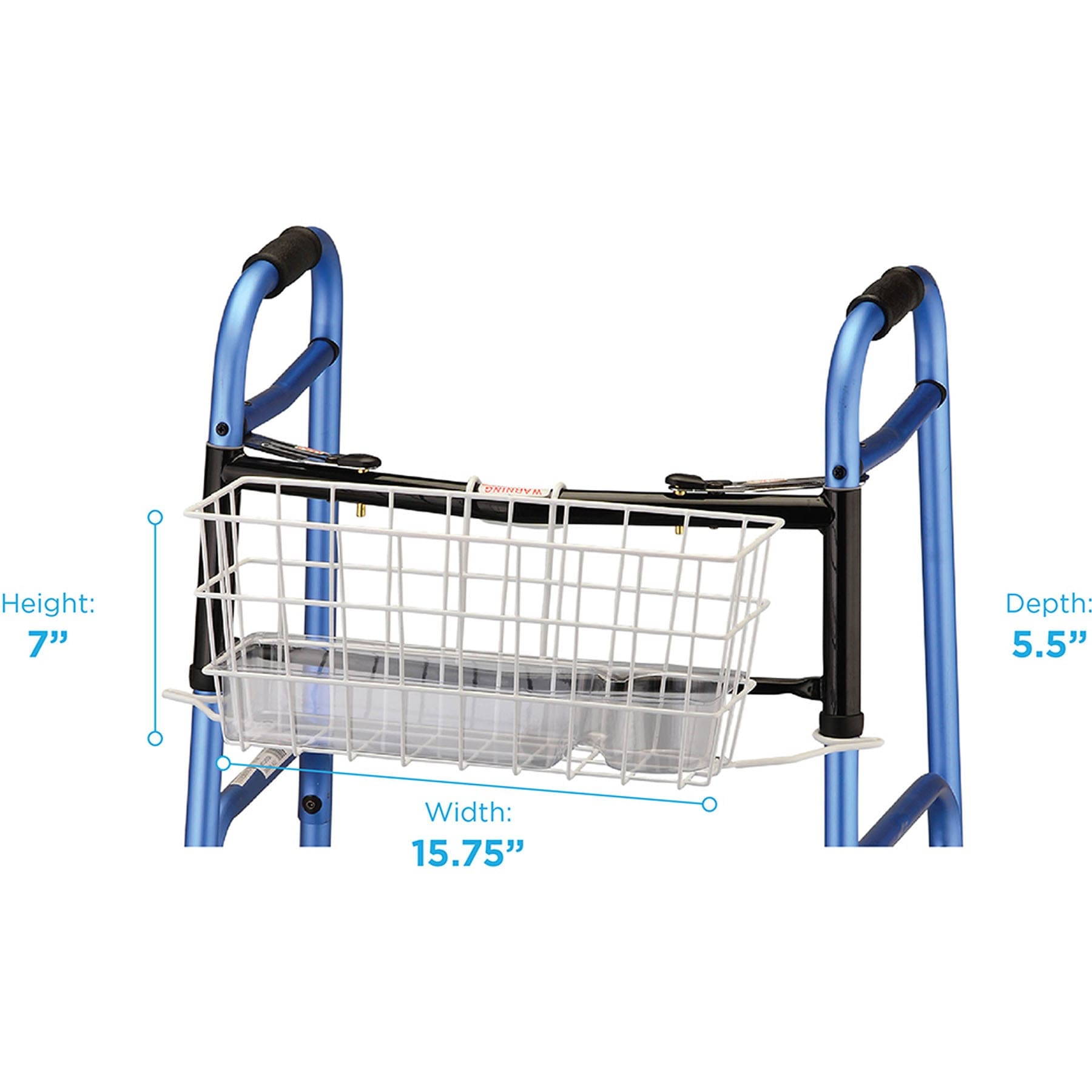 Walker Basket With Plastic Liner